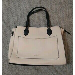 Missnine Large Satchel Bag Cream Nwot